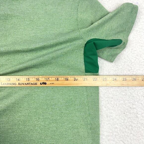 Outdoor Voices Polo Mens Large Green Short Sleeve Knit Performance Golf Shirt - Picture 5 of 8